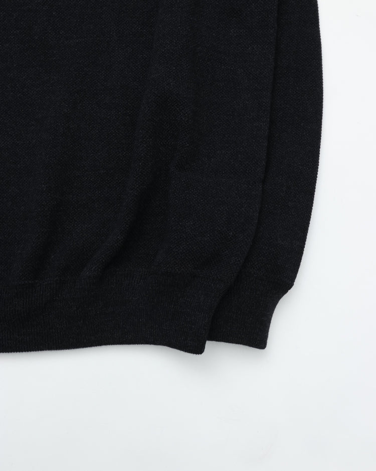 crepuscule  Co/Wo Moss stitch P/O BLACK