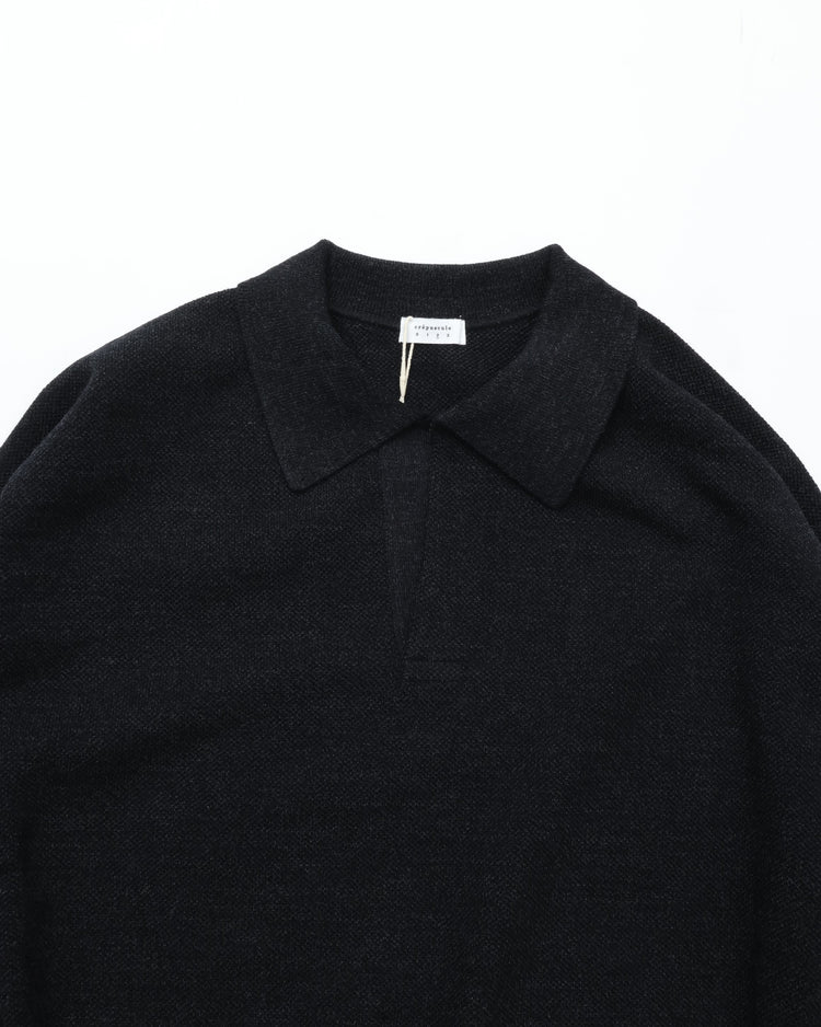 crepuscule  Co/Wo Moss stitch Skipper BLACK