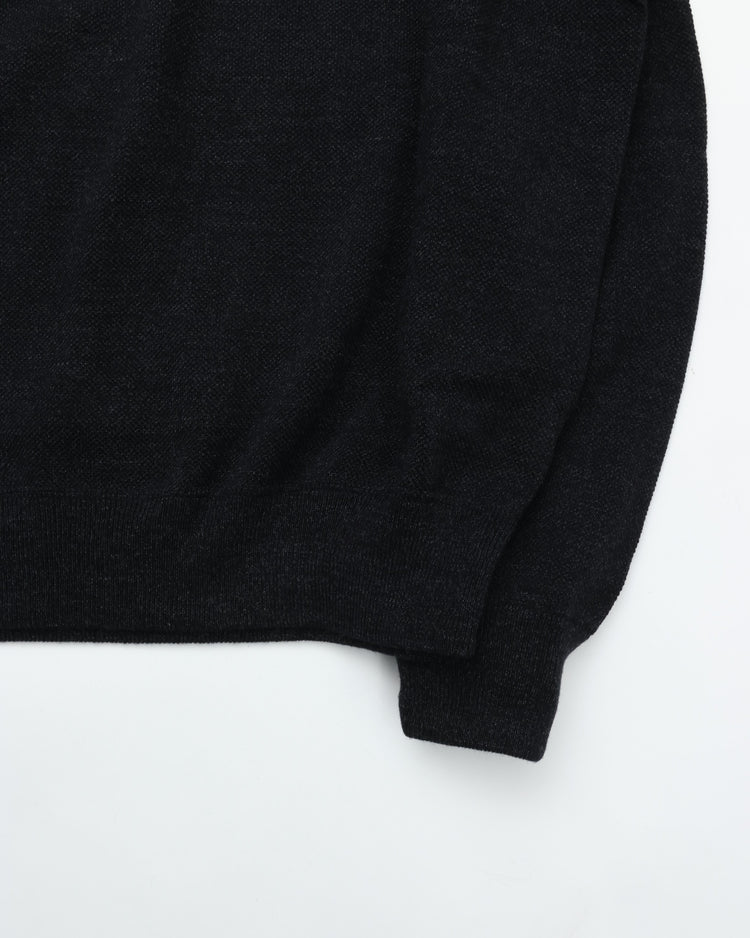 crepuscule  Co/Wo Moss stitch Skipper BLACK