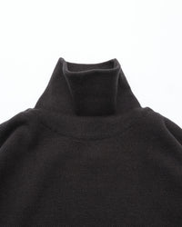 crepuscule  Co/Wo Moss Stitch Turtle Neck CHARCOAL