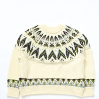 COOHEM  / KOUHEN NORDIC KNIT P/O M size WHITE