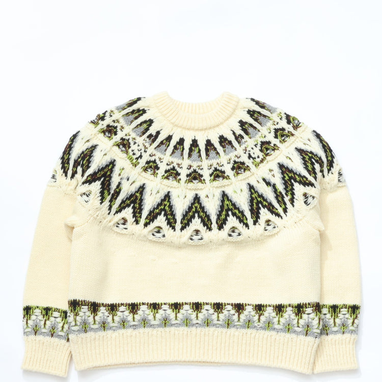 COOHEM  / KOUHEN NORDIC KNIT P/O L size WHITE