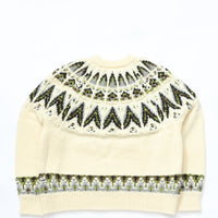 COOHEM  / KOUHEN NORDIC KNIT P/O M size WHITE