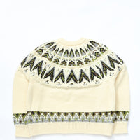 COOHEM  / KOUHEN NORDIC KNIT P/O L size WHITE