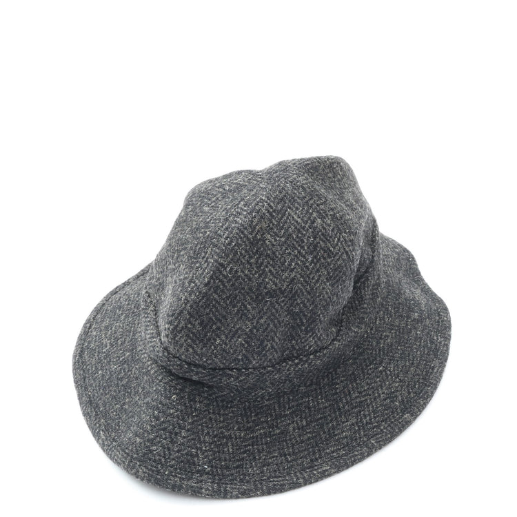 orslow / HARRIS TWEED HAT BLACK