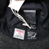 orslow / HARRIS TWEED HAT BLACK