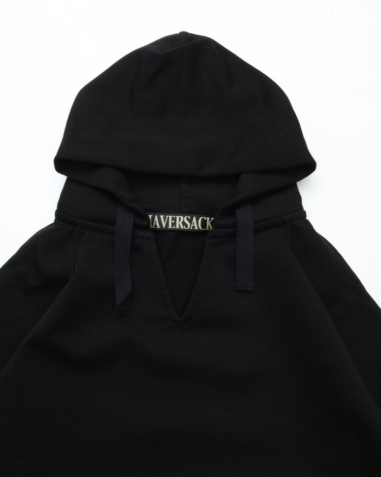 HAVERSACK / 812520　ハイゲージ裏毛　ラグランパーカー 05 BLACK