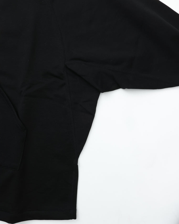 HAVERSACK / 812520　ハイゲージ裏毛　ラグランパーカー 05 BLACK