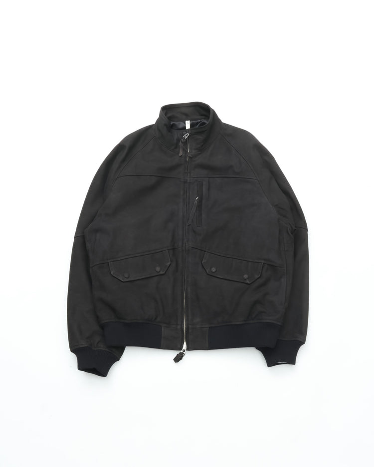 CCU  HIGH NECK BLOUSON COW LEATHER
