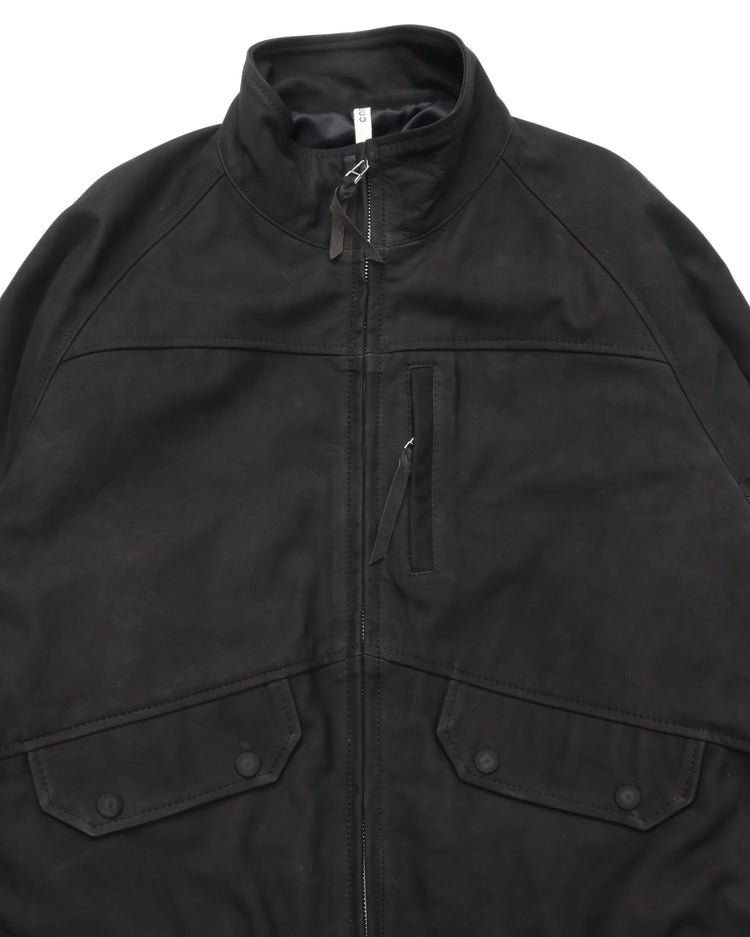 CCU  HIGH NECK BLOUSON COW LEATHER