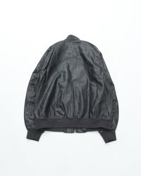 ARMY TWILL VEGAN LEATHER BLOUSON