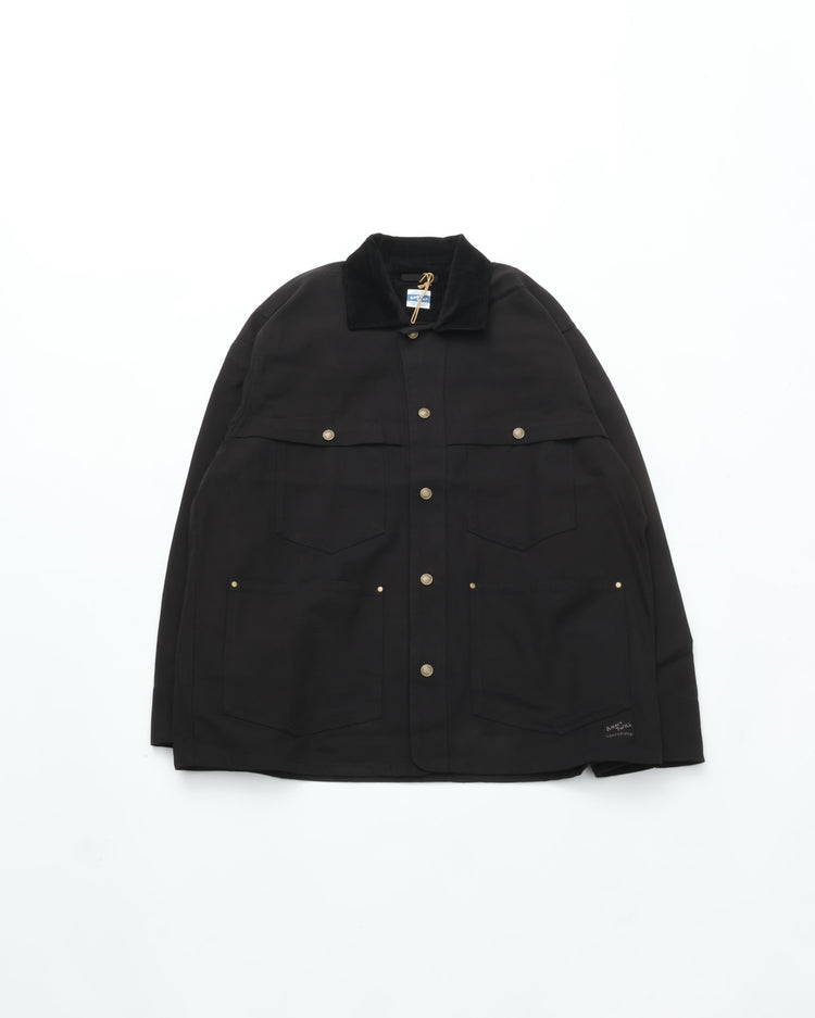 ARMY TWILL DUCK LOGGER JACKET BLACK