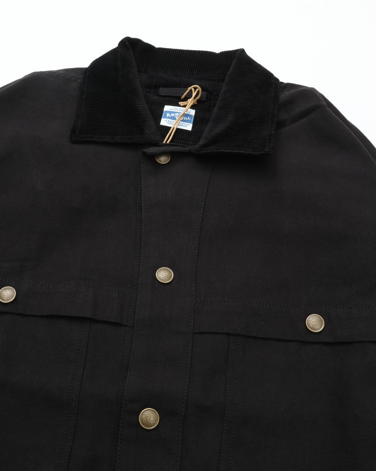 ARMY TWILL DUCK LOGGER JACKET BLACK