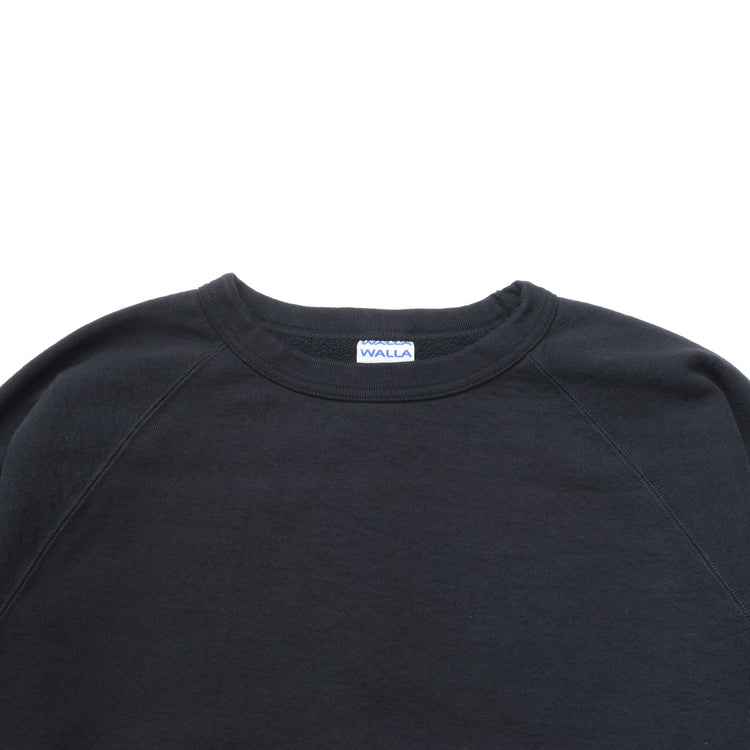 WALLA WALLA SPORT / 13oz CREW SWEAT SHIRT BLACK