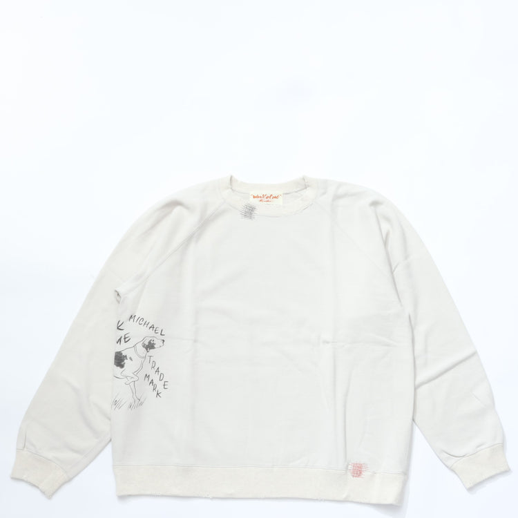 Work of Art Kendai / Damaged Sweat SH Cotton Sweatshirt Pullover