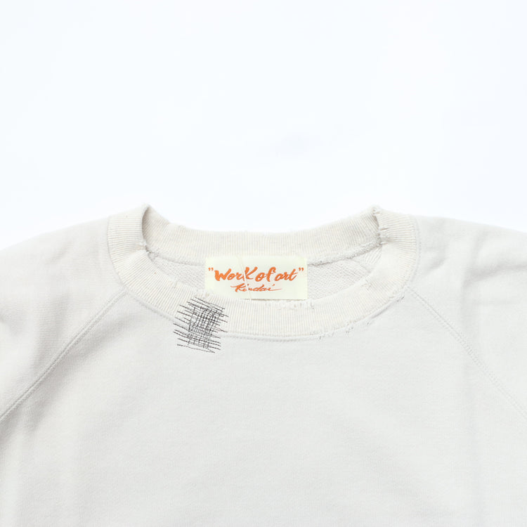 Work of Art Kendai / Damaged Sweat SH Cotton Sweatshirt Pullover