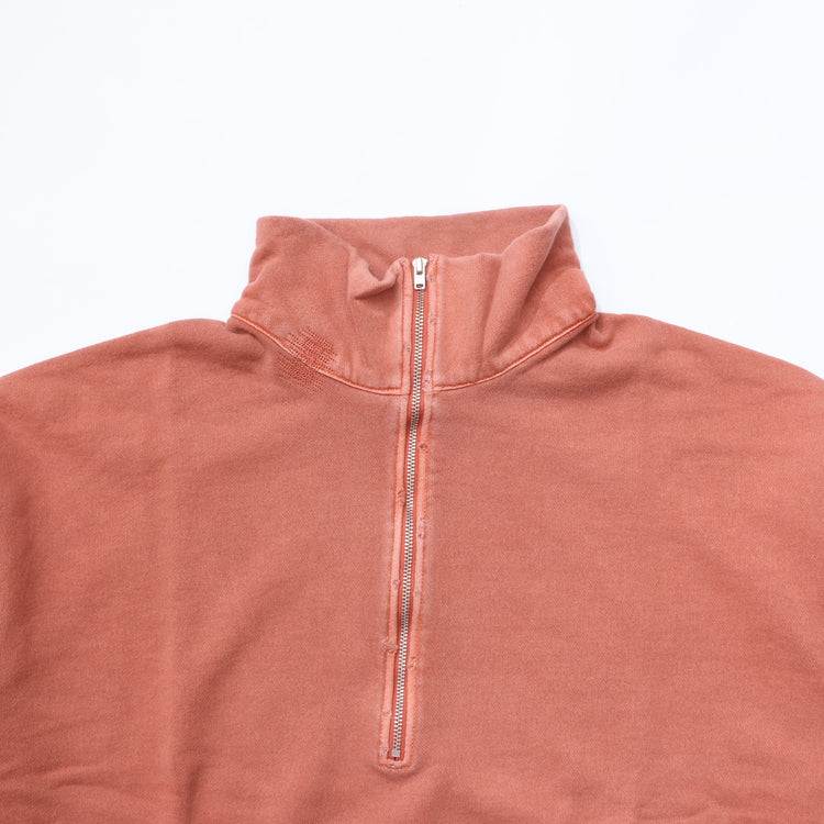 Work of Art Kendai / Damaged Half Zip SH Cotton Half Zip Sweatshirt