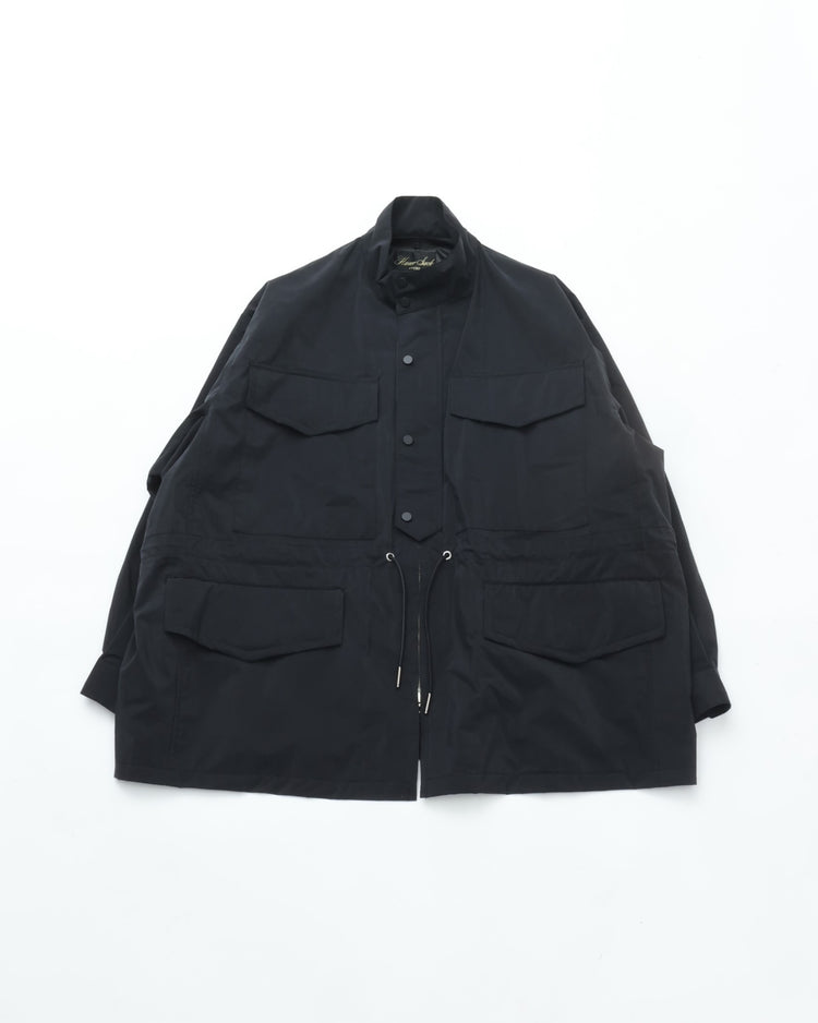 HAVERSACK / 472504 シルクコーティングフィールドジャケット BLACK