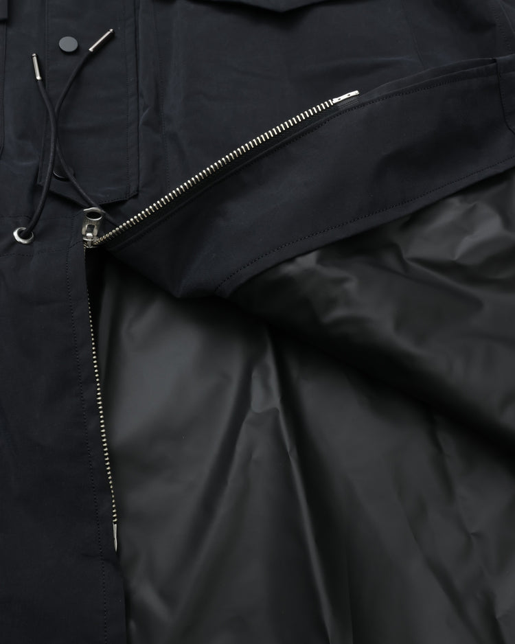 HAVERSACK / 472504 シルクコーティングフィールドジャケット BLACK