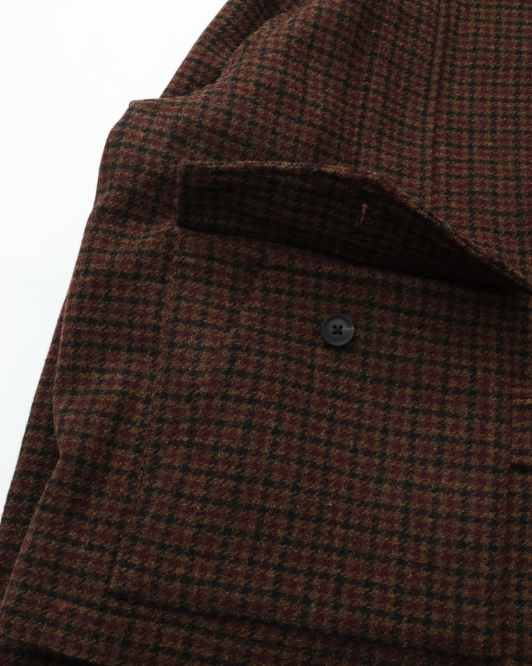 intch.   Hunk JK Wool Norfolk Jacket Brown