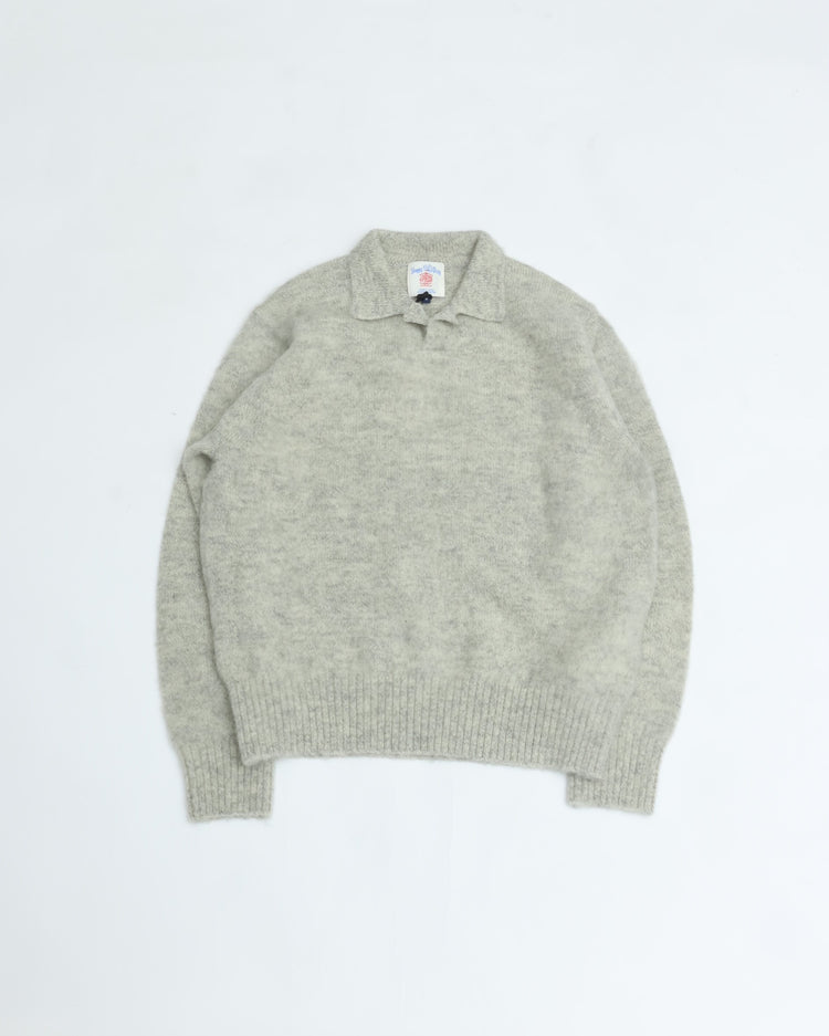 J.PRESS ORIGINALS Shaggy Dog Sweater Skipper Polo  Japan Made