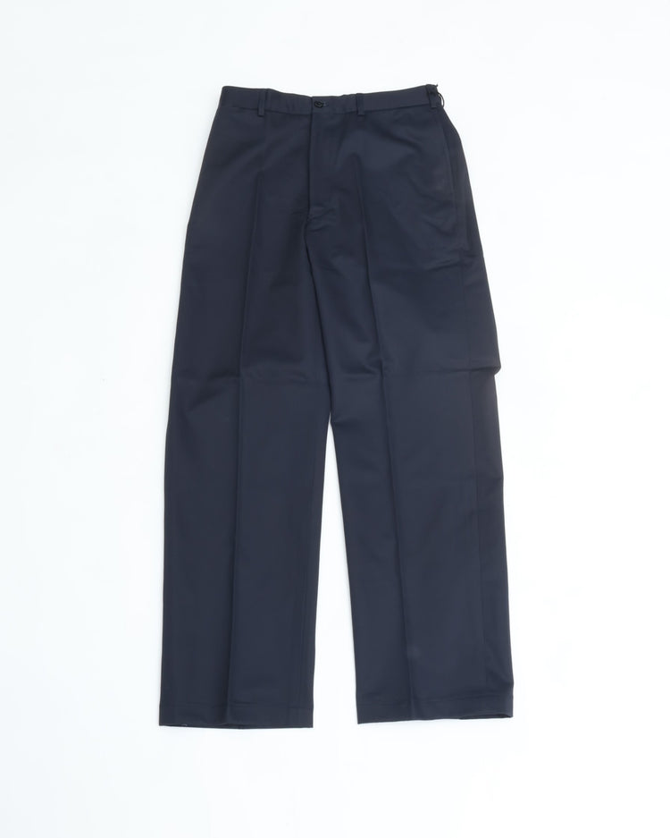 J.PRESS ORIGINALS SHIOTA Slight Twist Chino Piped Stem 1 tuck   Japan Made NAVY