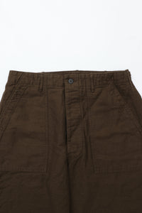 orslow RELAX FIT COTTON LINEN MOLESKIN FATIGUE PANTS COFFEE BROWN