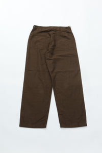orslow RELAX FIT COTTON LINEN MOLESKIN FATIGUE PANTS COFFEE BROWN