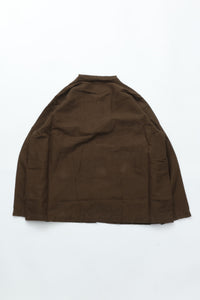orslow  COTTON LINEN MOLESKIN RELAX FIT SIMPLE WORK JACKET COFFEE BROWN