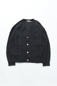 YASHIKI  Sekkei mohair Cardigan（雪景） BLACK