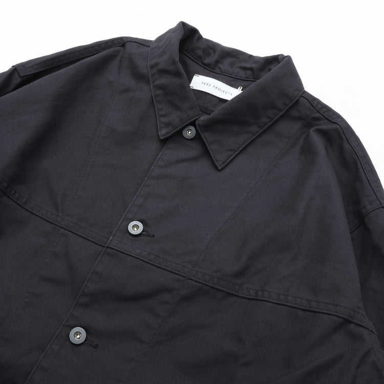 PERS PROJECTS  ARON COVERALL GERMAN CANVAS INK BLACK