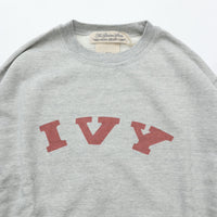 REMI RELIEF SP加工3飛び裏毛クルー New Fit (IVY) HEATH GREY