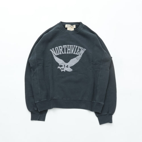 REMI RELIEF SP加工3飛び裏毛クルー New Fit (NORTHVIEW) BLACK