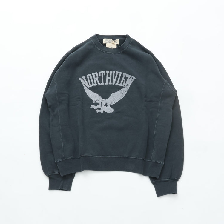 REMI RELIEF SP加工3飛び裏毛クルー New Fit (NORTHVIEW) BLACK