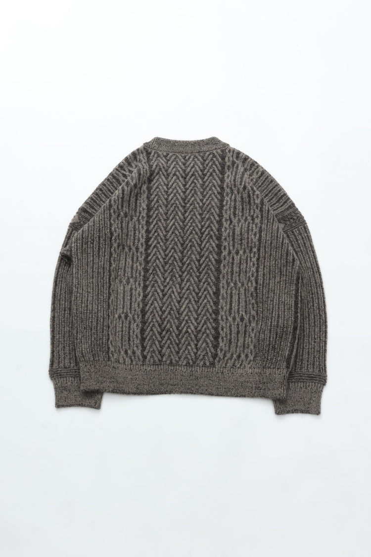 YASHIKI  Sekkei mohair Knit（雪景） BEIGE YSK-25AW-KN11