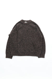YASHIKI  Shusetsu boucle Knit（終雪） BROWN YSK-25AW-KN12