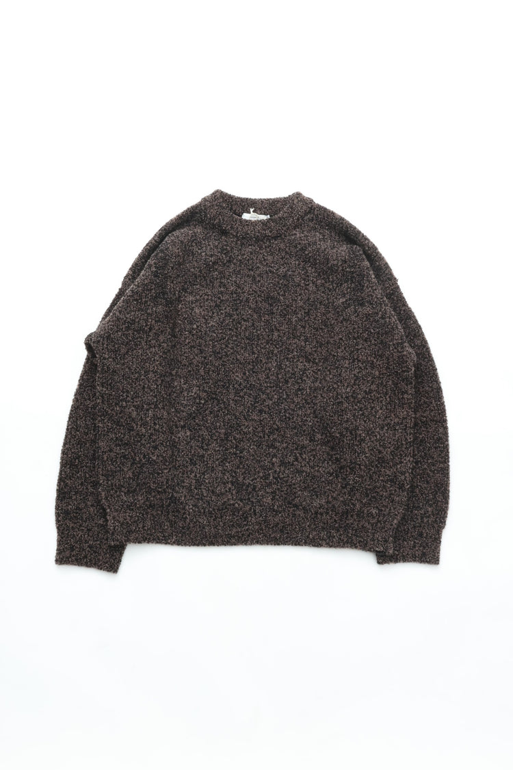 YASHIKI  Shusetsu boucle Knit（終雪） BROWN YSK-25AW-KN12
