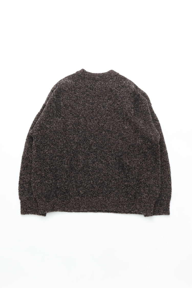 YASHIKI  Shusetsu boucle Knit（終雪） BROWN YSK-25AW-KN12