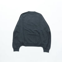 REMI RELIEF SP加工裏毛BIGサイズクルー BLACK