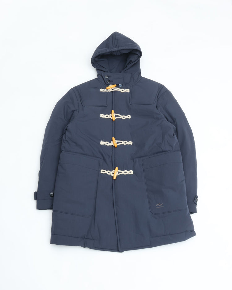 ARMY TWILL  COTTON NYLON DUFFEL COAT NAVY
