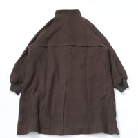 BASISBROEK / ISLAND bj-74 Wool Melton Stand Collar Coat