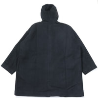 BASISBROEK / CIRCUS BJ-9 Oversized Wool Melton Hooded Coat