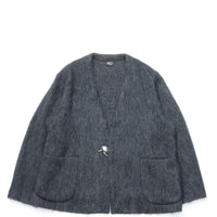 orslow / MOHAIR CARDIGAN CHARCOAL GRAY