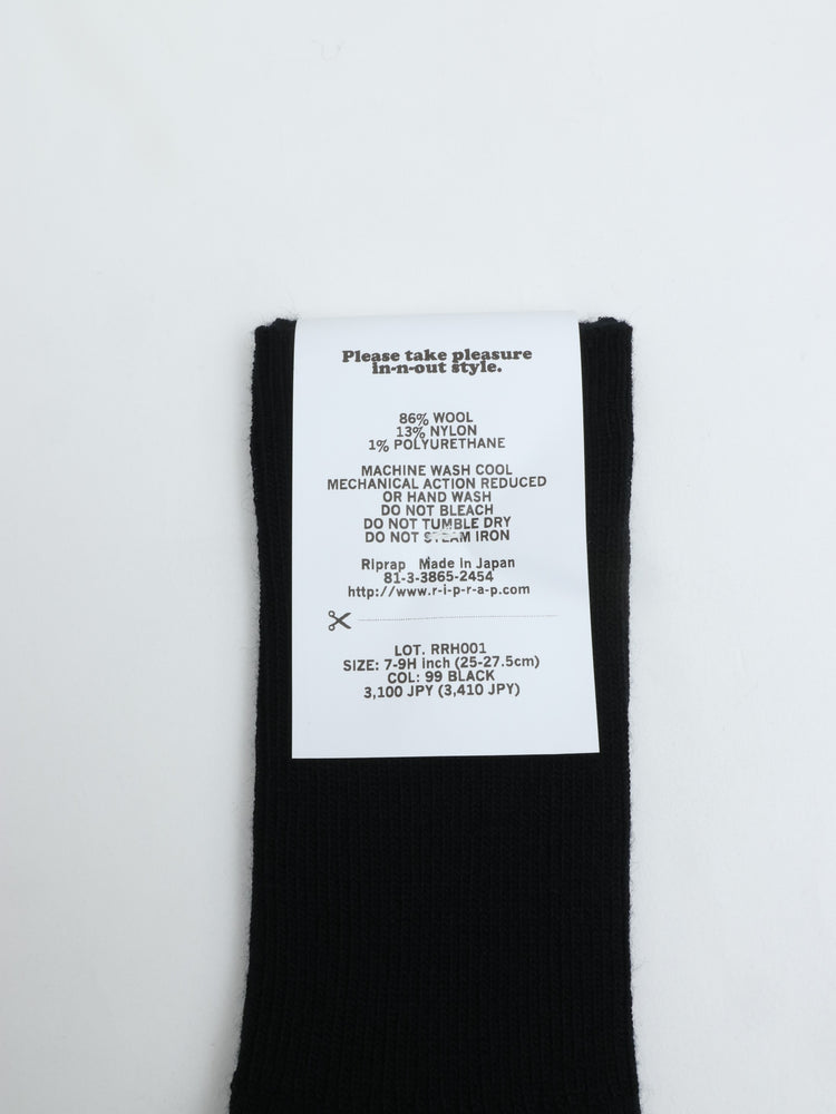 Riprap NZ MERINO LONGHOSE　BLACK