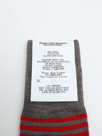 Riprap  NZ MERINO BORDERS  MOCA/ROYAL RED