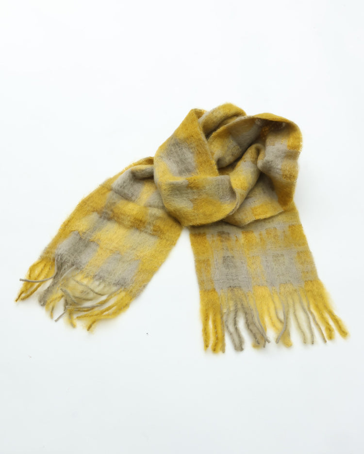 MANTAS EZCARAY  MIA モヘアストール C/#50 MI-40F （イエロー系）