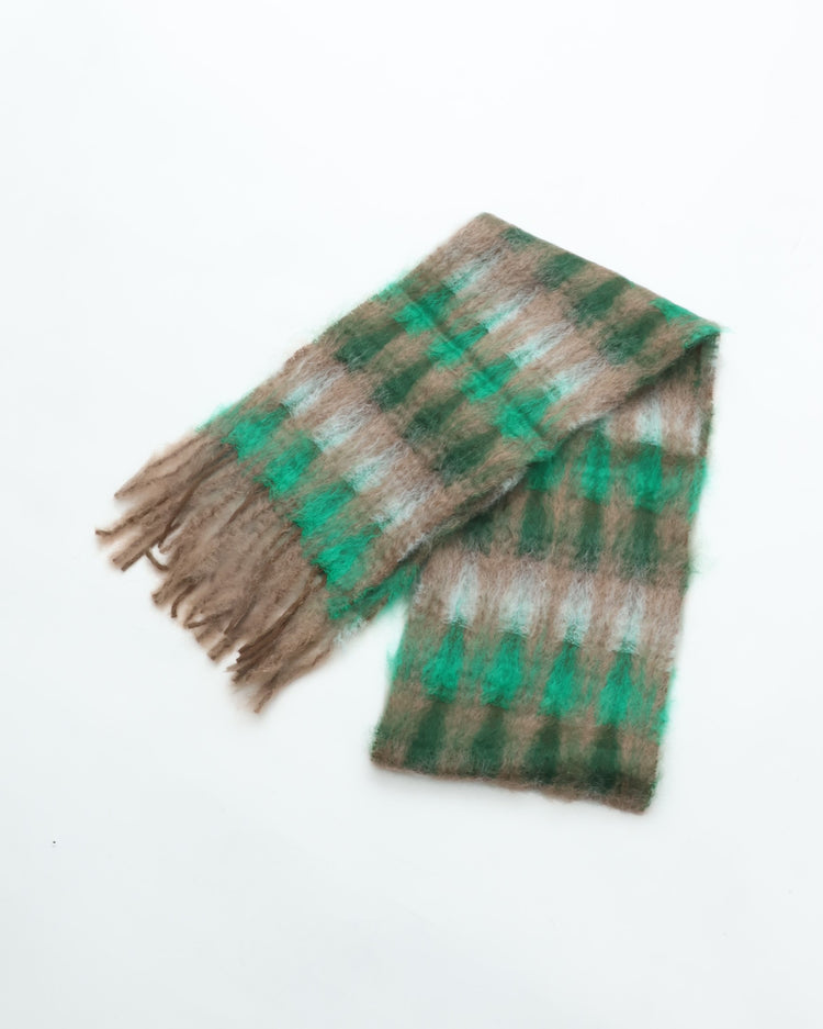 MANTAS EZCARAY  MIA モヘアストール C/#44 MI-56F （グリーン系）