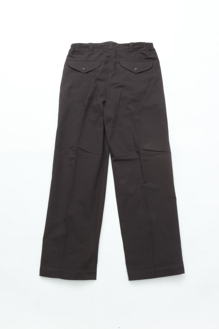 OLD JOE BRAND   FRONT TUCK ARMY TROUSER BLACK