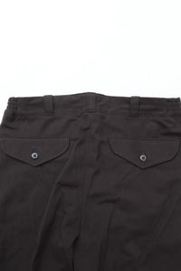 OLD JOE BRAND   FRONT TUCK ARMY TROUSER BLACK