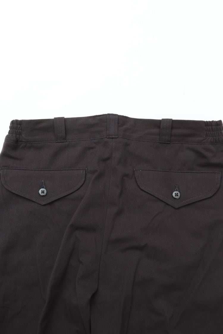 OLD JOE BRAND   FRONT TUCK ARMY TROUSER BLACK